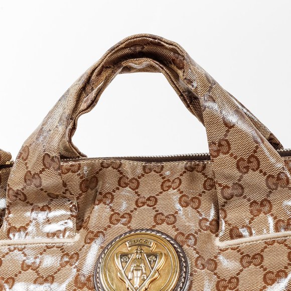 Gucci GG Monogram Crystal Hysteria Handbag - Picture 6 of 12